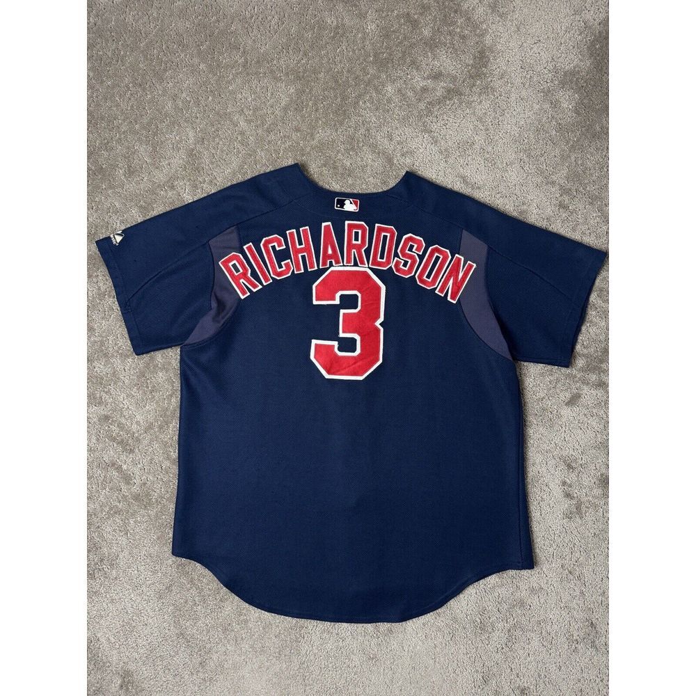 Vintage Mens Jersey MLB Twins Dark Blue Jersey Made in Korea RICHARDSON #3 Sz XL